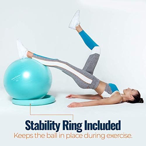 תרגיל הכדור הכיסא (55cm, 65cm & 75 סנטימטר) - כדור יוגה & יציבות הטבעת. הריון, שיווי משקל, פילאטיס או לידה טיפול. השתמש