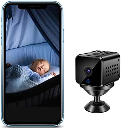 מיני מצלמה, 1080p HD מצלמה אלחוטית עם אודיו, ראיית לילה זיהוי תנועה מעקב נייד המטפלת מצלמות הטלפון APP צגי תינוק אבטחה