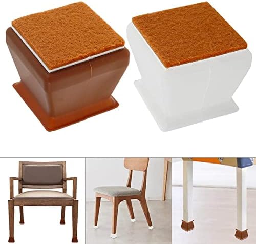 לשולחן רגל הכיסא מגיני 24Pcs שולחן הרגליים כמוסות-להחליק רגל הכיסא רצפת עץ הגנה מחצלת עיצוב סיליקון רהיטים הרגל מגיני