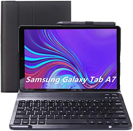 עבור Samsung Galaxy Tab A7 10.4 2020 מקרה מקלדת, סלים Folio כיסוי נשלף להסרה Bluetooth האלחוטית מקלדת SM-T500 SM-T505