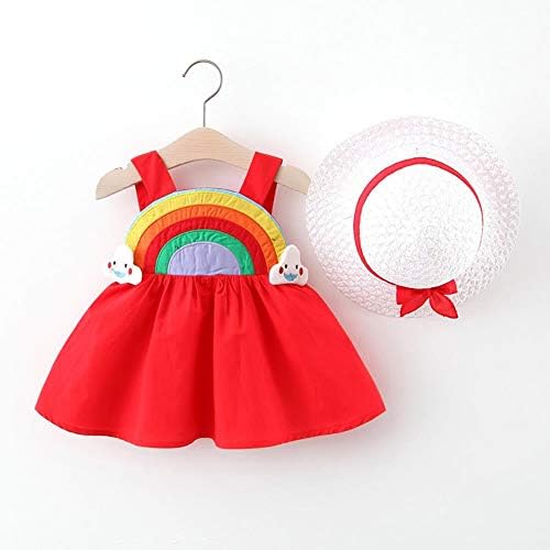 תינוק בייבי בנות הוואי חג שמלה + כובע קש בענן ללא משענת חצאית שמלת קיץ מסיבת יום הולדת לנסיכה בגדים