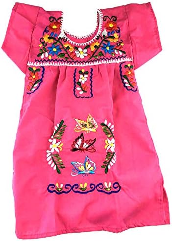 מקסיקני התינוק שמלת גודל 1 Fiusha Tehuacan השמלה יום המתים קוקו נושא המסיבה למסיבת ליל כל הקדושים.