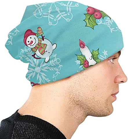 חג המולד אלמנטים בוגרים גברים לסרוג כובע קפטן באגי גידור הראש כובע עליון רמת ביני כובע